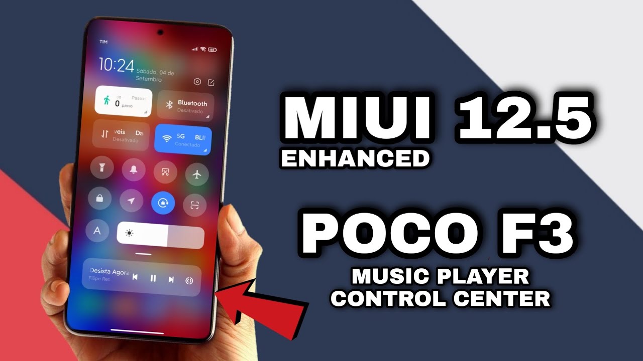 Ative Agora! Music Player Control Center Poco F3 - MIUI 12.5 - MIUI 13 Feature 🔥🔥🔥