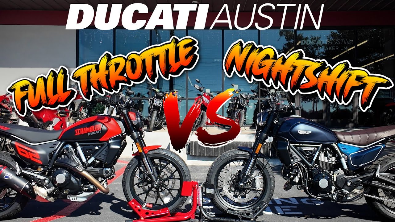 Ducati Scrambler Nightshift vs Full Throttle. Which Scrambler is Best for You?