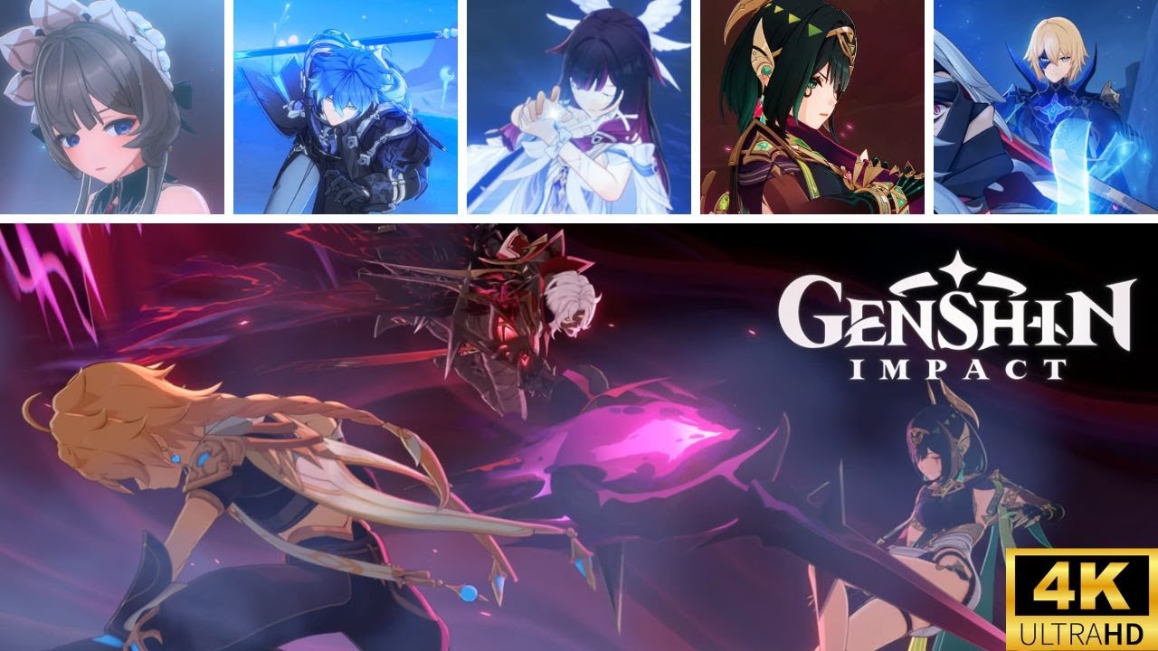 Genshin Impact: Рерир, Опустошитель Луны &mdash; Рахер из Солнари &mdash; Все CG-ролики и концовка (4K)