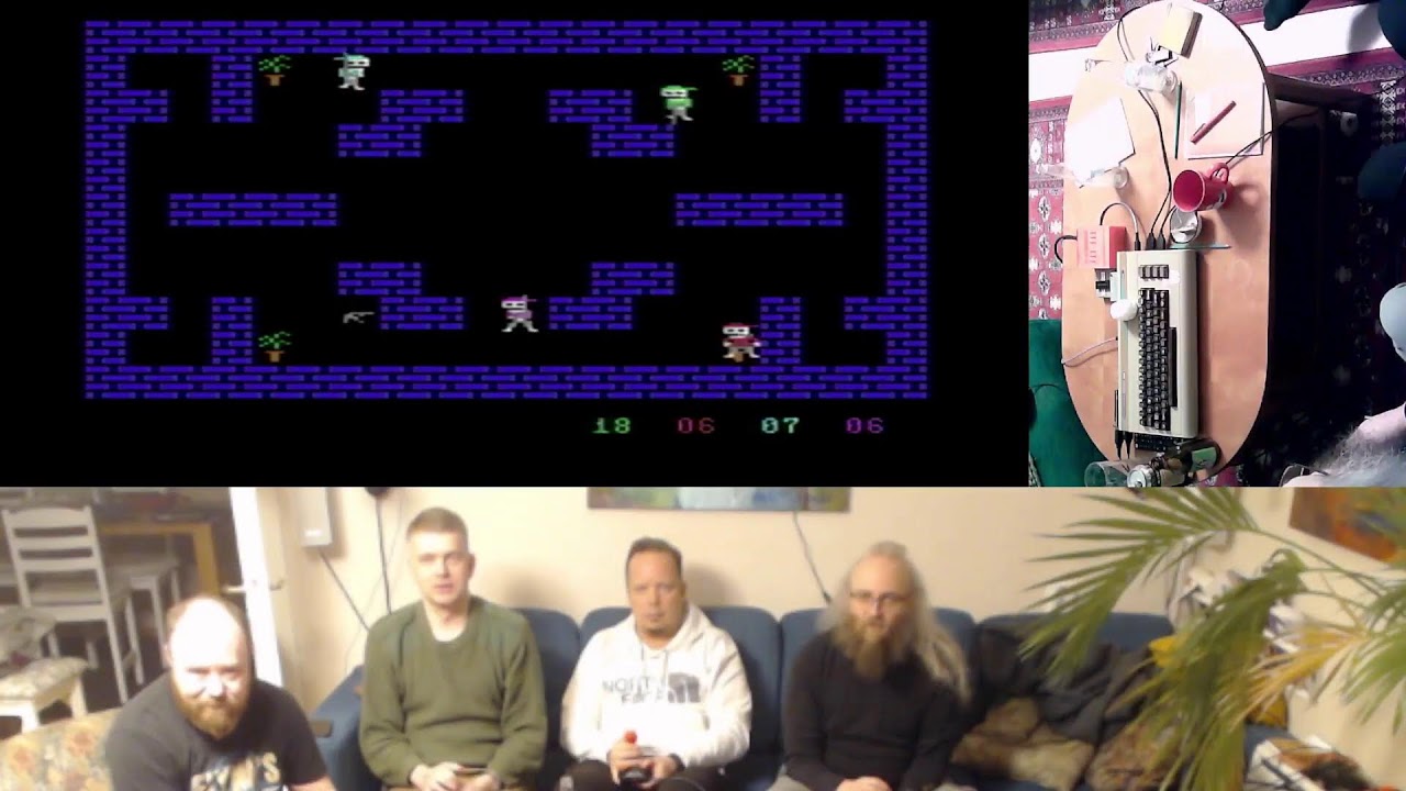 4 player Commodore 64 game session – MuuliPerunat livestriimi