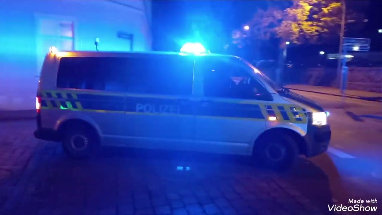 Polizei Großeinsatz Quedlinburg am 7,11,2022 zur Absicherung einer Demonstration