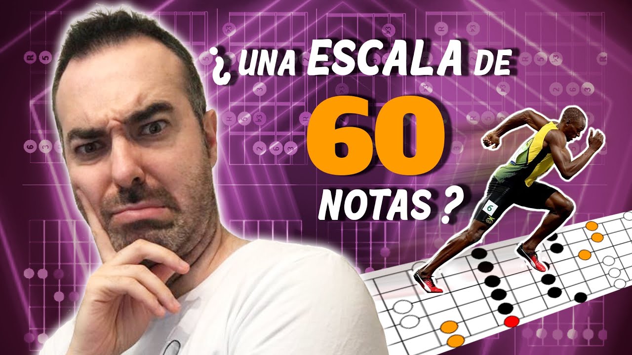 Escala PENTATONICA en Guitarra (1): 🚀Reto a USAIN BOLT  #Hexacontatonica