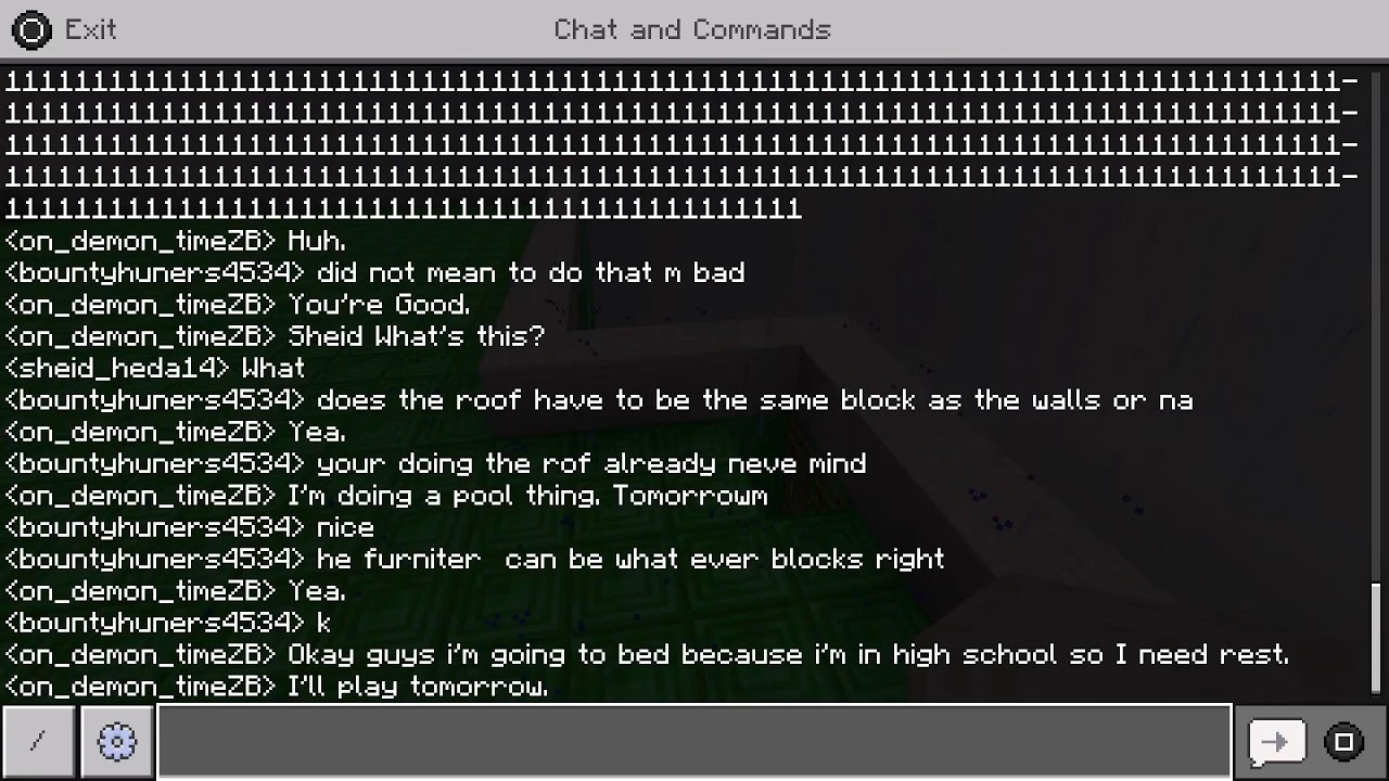 Me and my friends are building my mansion.