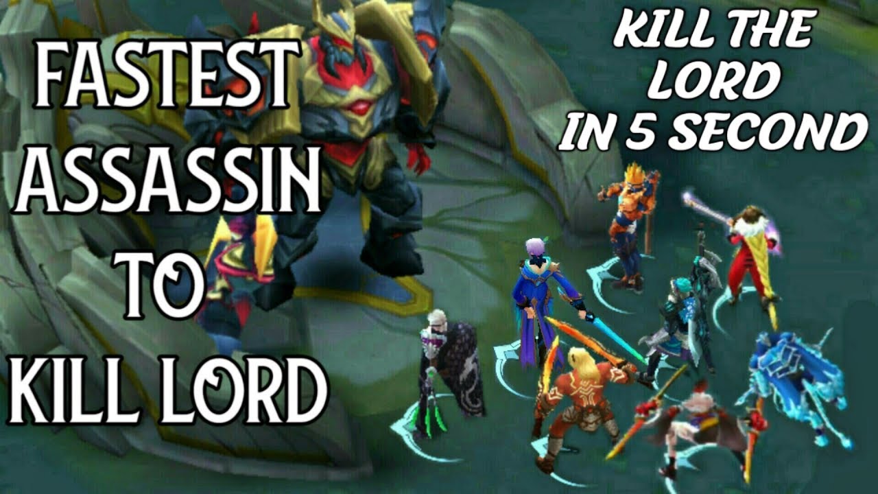 FASTEST ASSASSIN TO SOLO KILL LORD • MOBILE LEGENDS BEST ASSASSIN • MOBILE LEGENDS