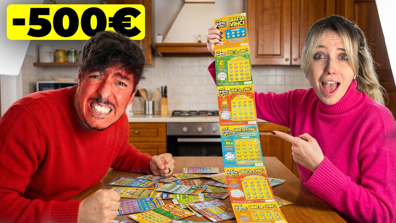 RUBA la mia CARTA e SPENDE 500 EURO in GRATTA E VINCI!
