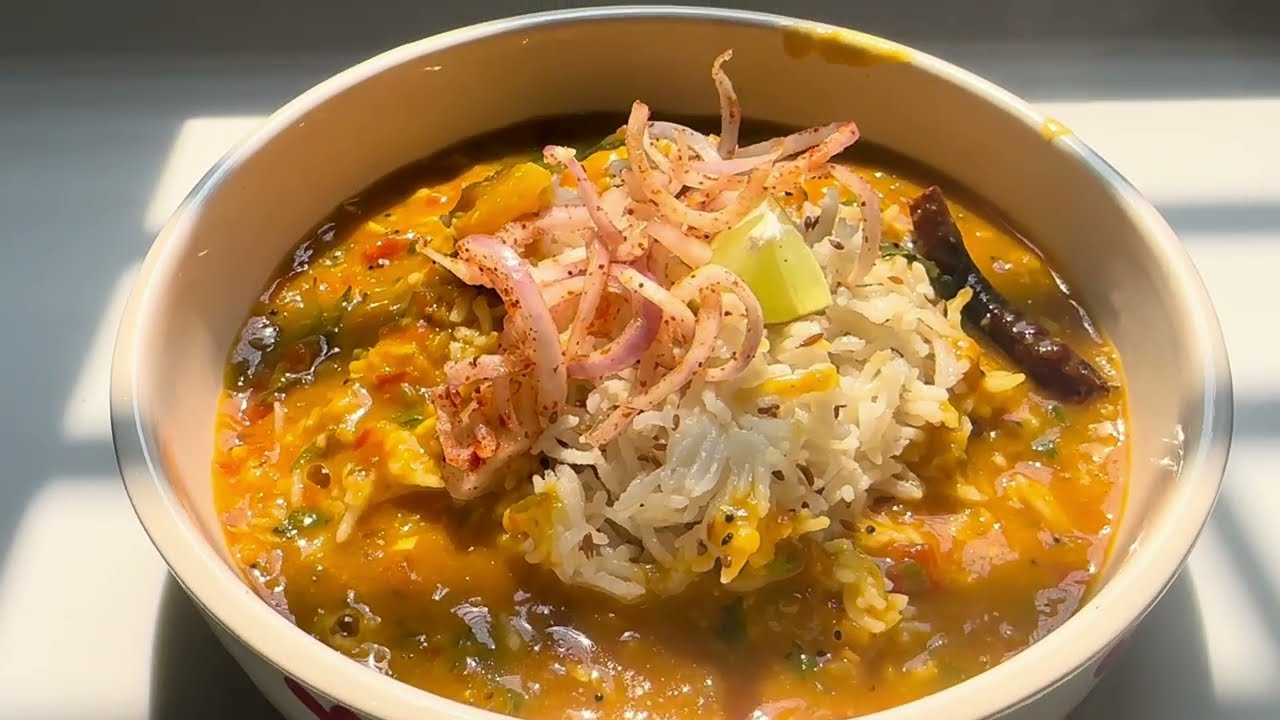 Comfort food 🥘 dal fry ~Jeera rice ￼#indianfood #dalfryrecipe #comfortfood #gujratifoodchannel 