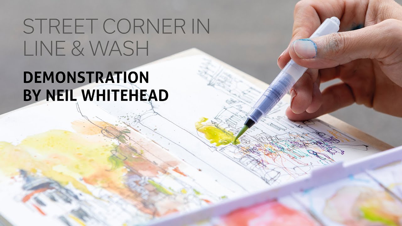Neil Whitehead - Line and Wash Urban Painting - Virtual Patchings 2025