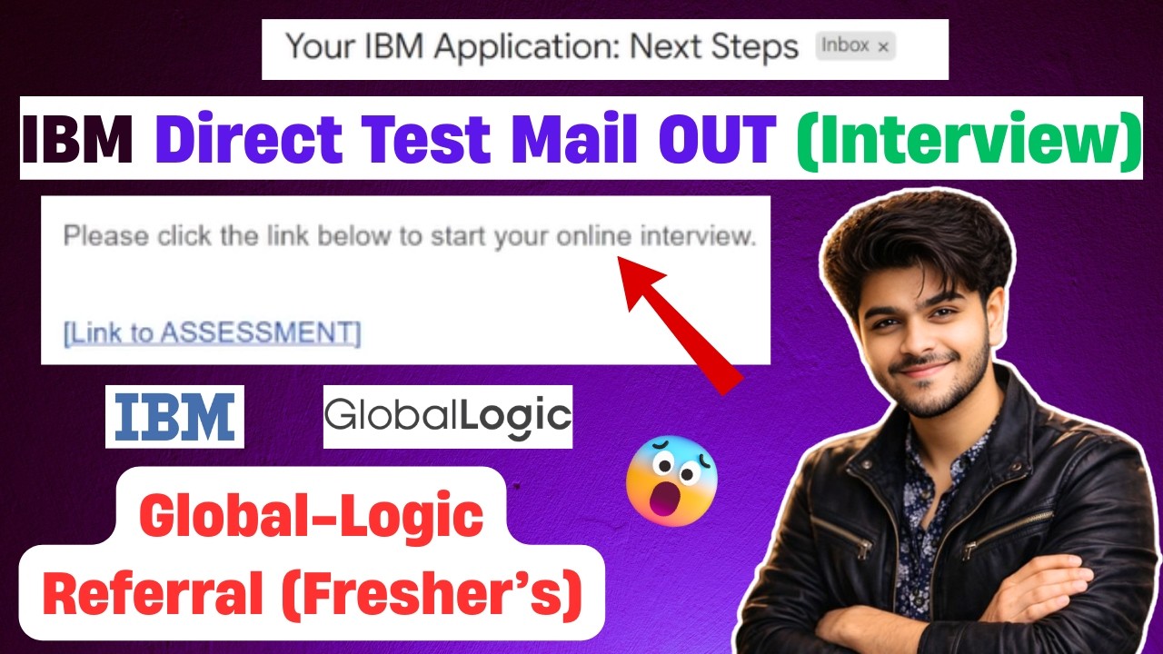 🔥Urgent Referral Hiring | GlobalLogic, IBM Off Campus Hiring | Freshers Eligible!