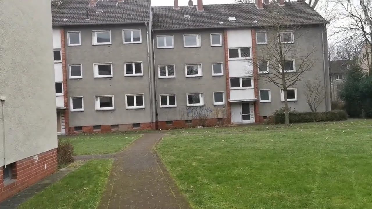 Eine fast leerstehende Wohnsiedlung
