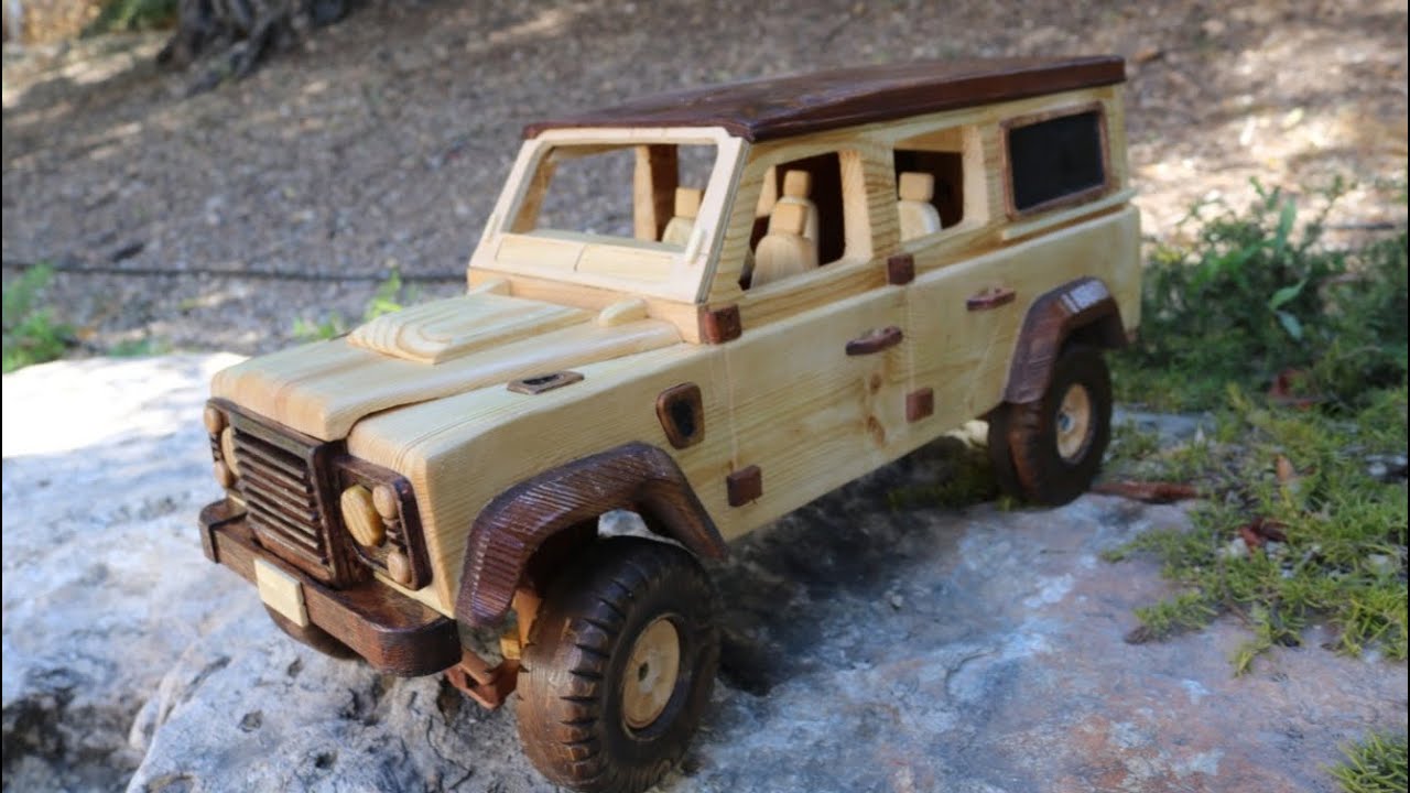  רכב קטן מעץ חלק שני Wooden Land Rover Defender part 2