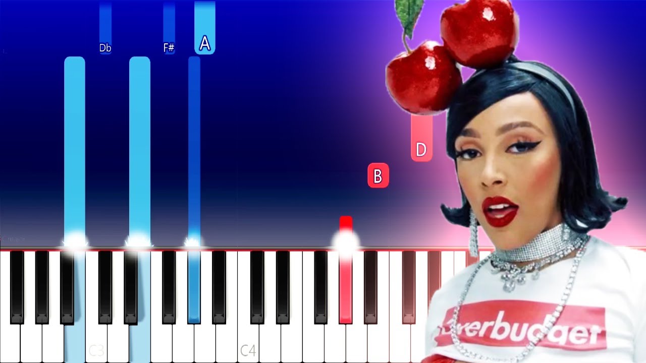 Doja Cat, Tyga - Juicy (Piano Tutorial)