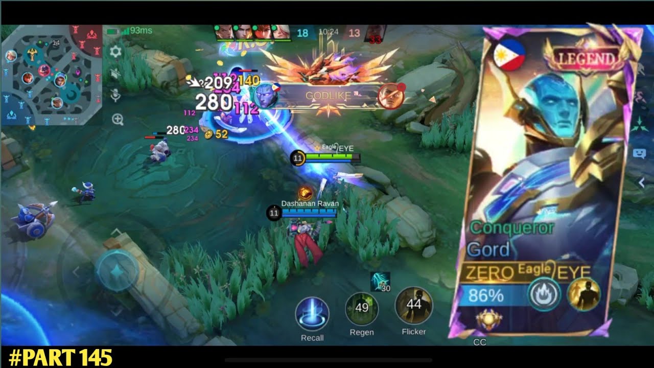 #PART 145 || GORD NEW UPDATE GAMEPLAY💀 || ONLY GORD || #gameplay #mlbb #gaming