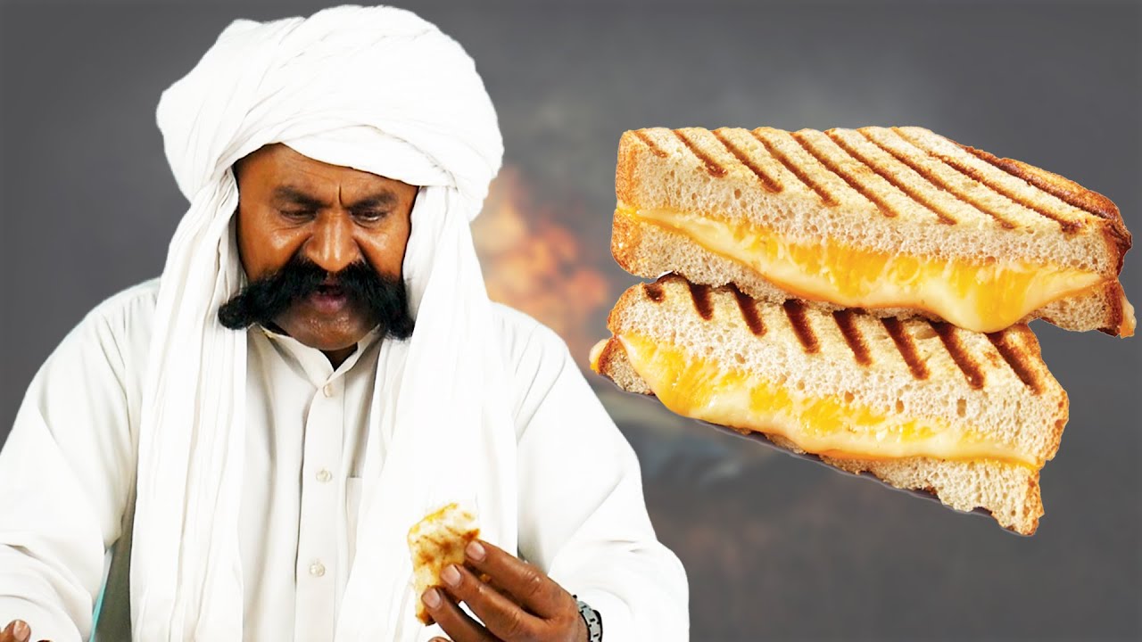 Tribal People Try Grilled Cheese Sandwich For The First Time