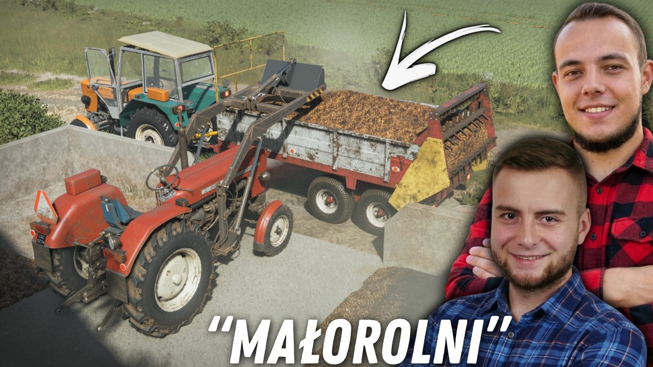 Załadunek Obornika z PRYZMY 😱 OPOROWA WIOSNA 😂 MAŁOROLNI #22 - Polska Wieś ✅ Orka & Uprawa P&oacute;l🔥 MST