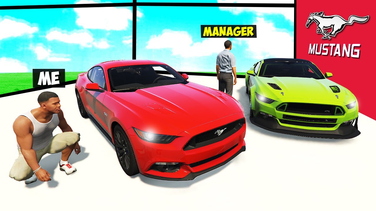 Stealing EVERY MUSTANG GT From THE SHOWROOM in GTA 5!