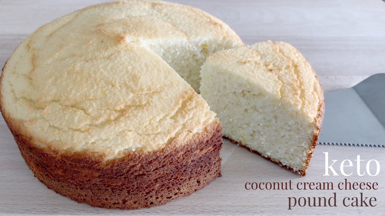 Keto Coconut Cream Cheese Pound Cake