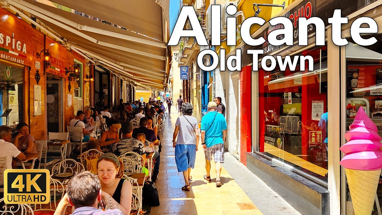Explore Alicante Old Town Like Never Before - June 2023 Walking Tour | 4K Ultra HD, 60fps