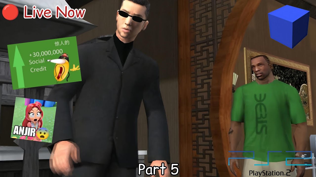 🔴 CJ ketemu Wozzie pemimpin Geng Triad - Live GTA San Andreas PS2 Emulator Aerther SX2 Part 5