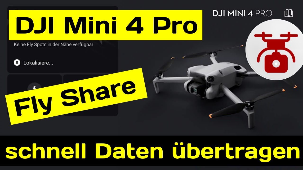 DJI Mini 4 Pro Schnelle Daten&uuml;bertragung DJI FlyShare Quick Transfer DJI Fly App & RC2 Controller