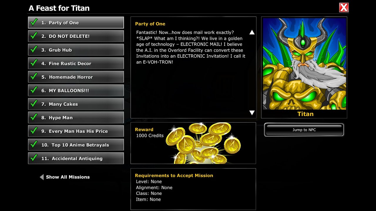EpicDuel ~ A Feast For Titan Quest Chain Tutorial!