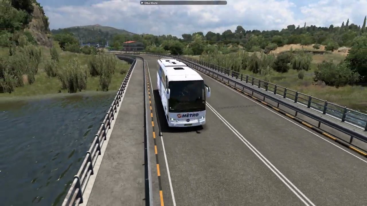 Euro Truck Simulator 2, Mercedes Benz Travego 17SHD, trip in Greece