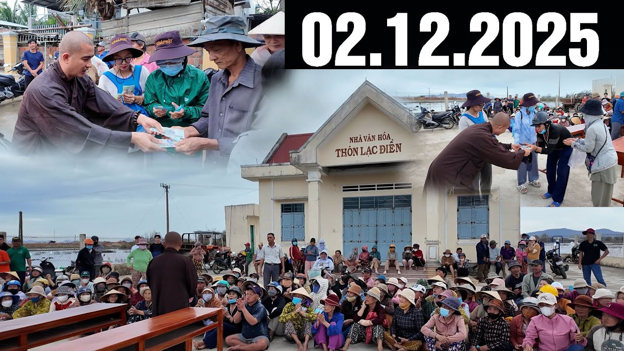 [Hành trình cứu trợ - Thầy Minh Thiền] Ngày 02.12.2025