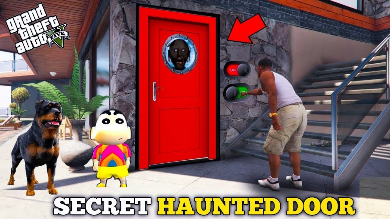 GTA 5 : Shinchan and Franklin Open A New Secret Garage Door Inside His House GTA 5 !