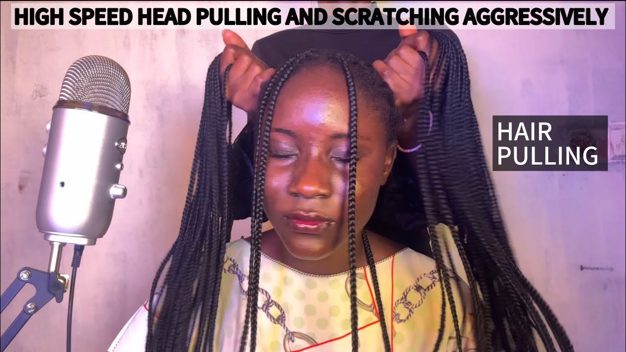 ASMR FAST AND INTENSE AGGRESSIVE HEAD SCRATCHING MASSAGE FOR SLEEP NO GUM CHEWING