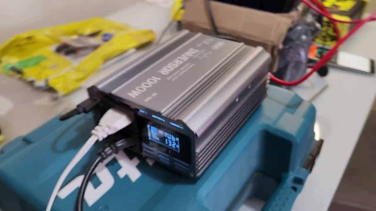 Primeiro teste de descarga da bateria Lifepo4 100ah