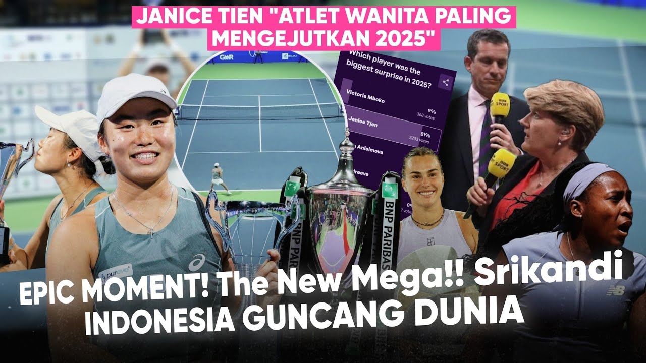 Terpilih jd Wanita paling mengejutkan Dunia "Janice Tjen menaklukan Tenis Dunia" Berlian Baru Indo