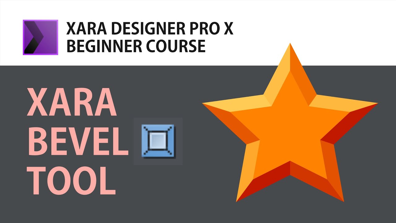 How to create Bevels and Embossed Shapes and Text in Xara Designer Pro | Bevel Tool