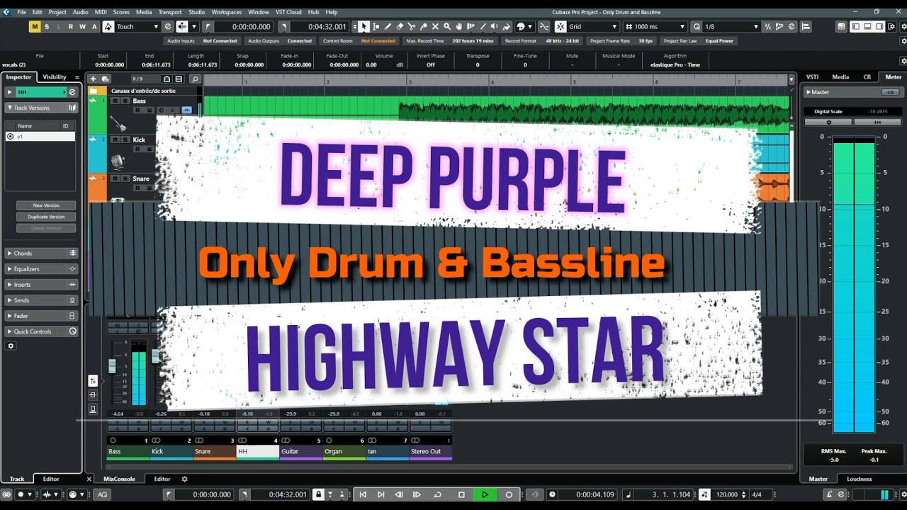 Drums and Bass tracks, isolated from 