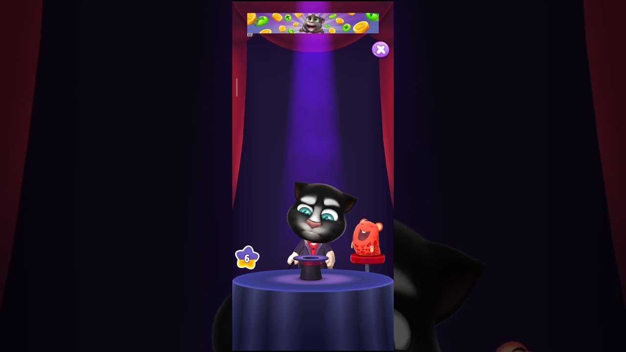 Funny Tom pt. 298 | My Talking Tom 2 Magic Show 🎩 #talkingtom #magic #funny