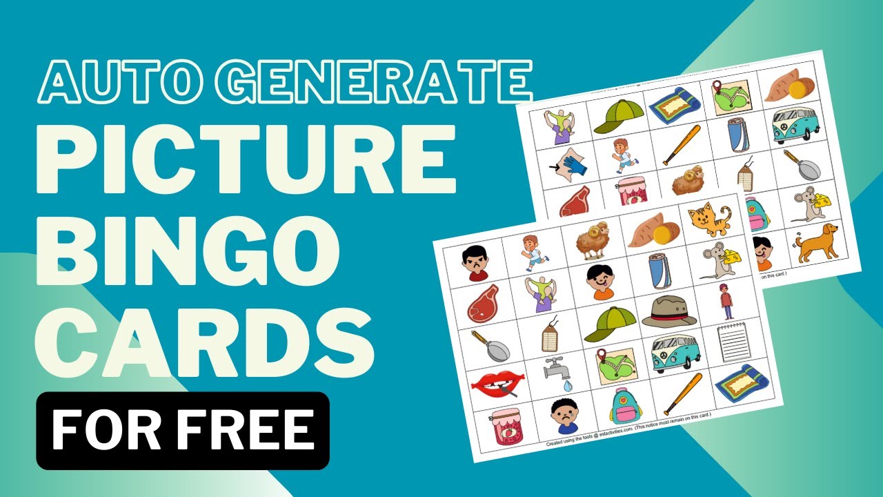 How to create engaging picture bingo cards for free using online tools!