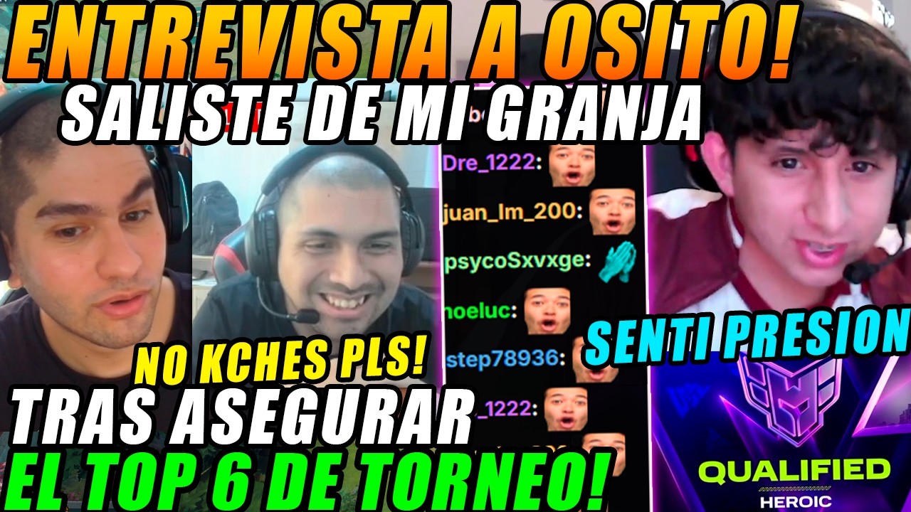 😂SALISTE DE MI GRANJA😂ENTREVISTA a OSITO tras ASEGURAR el TOP 6 de la BLAST SLAM VI