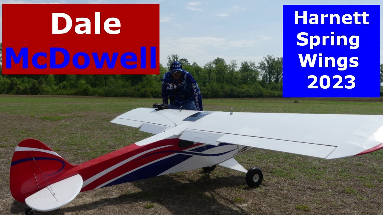Hangar 9 Cubcrafters Carbon Cub DA-150 Dale McDowell at Harnett Spring Wings 2023