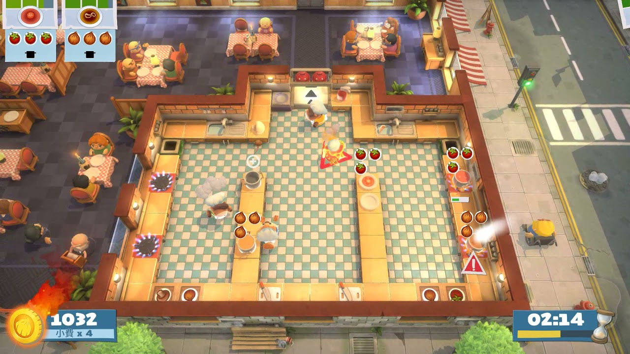 (4players) Overcooked AYCE Story 2-2 [score: 2872]