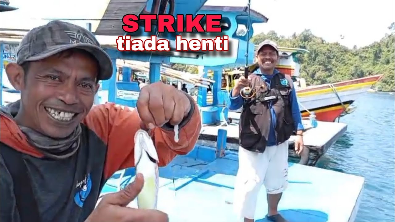 Mancing di spot ini strike tiada henti || Dermaga Sendang Biru spot sejuta umat