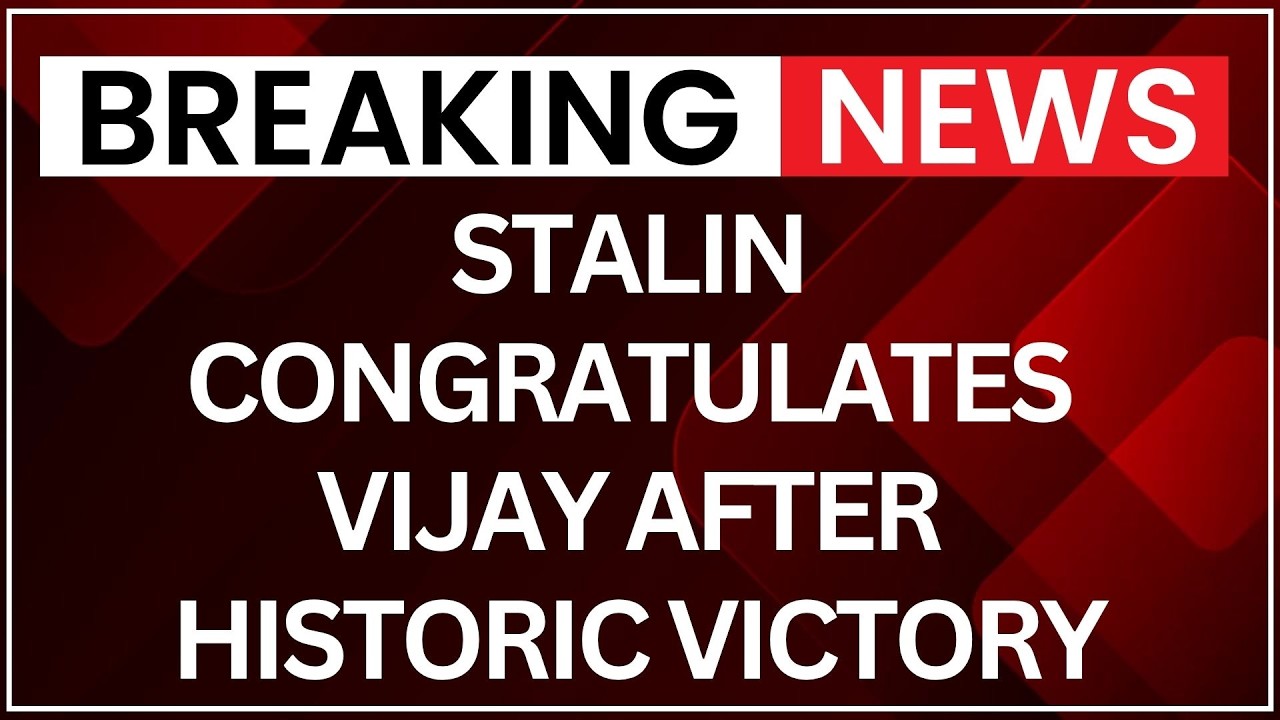 MK Stalin Congratulates Vijay | DMK Accepts Defeat In Tamil Nadu Elections | Latest News | NewsX
