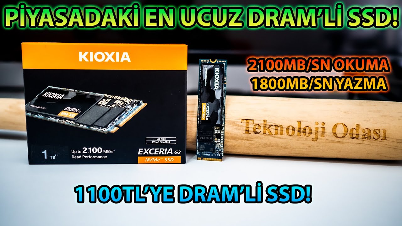 Piyasadaki En Ucuz DRAM'a Sahip SSD'yi İnceliyoruz! Kioxia Exceria G2 1TB NVMe