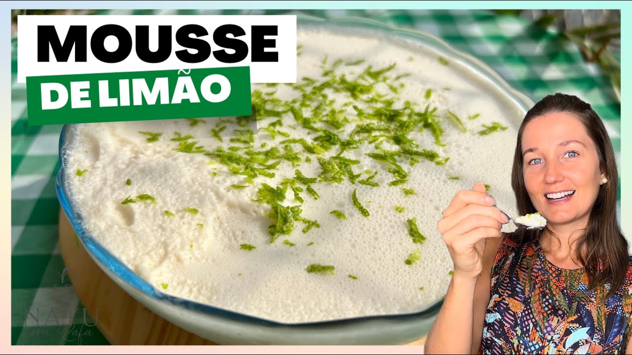 MOUSSE DE LIMÃO FIT SUPER LEVINHO SEM AÇÚCAR SEM GLÚTEN E SEM LACTOSE
