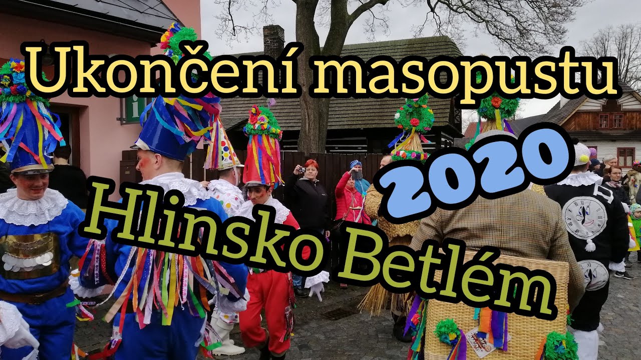 Ukončení masopustu 2020 v Hlinsku