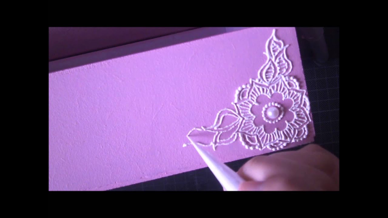 Decorating Wooden box with henna designs - Havvagul's Art