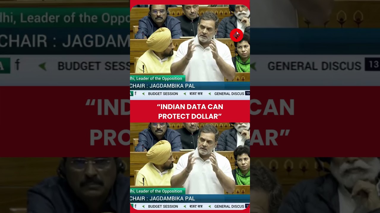 WATCH: Rahul Gandhi Says Indian Data Can Help Protect US Dollar in Trump Talks