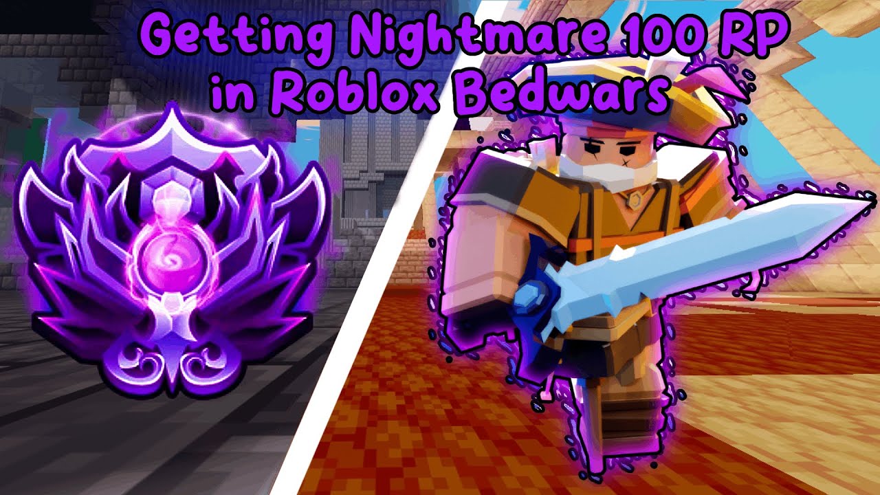 I Reached 100 RP in NIGHTMARE.. (Roblox Bedwars)