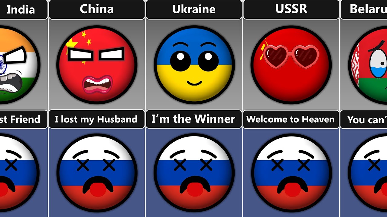 Countryballs Reaction on Russia's Death