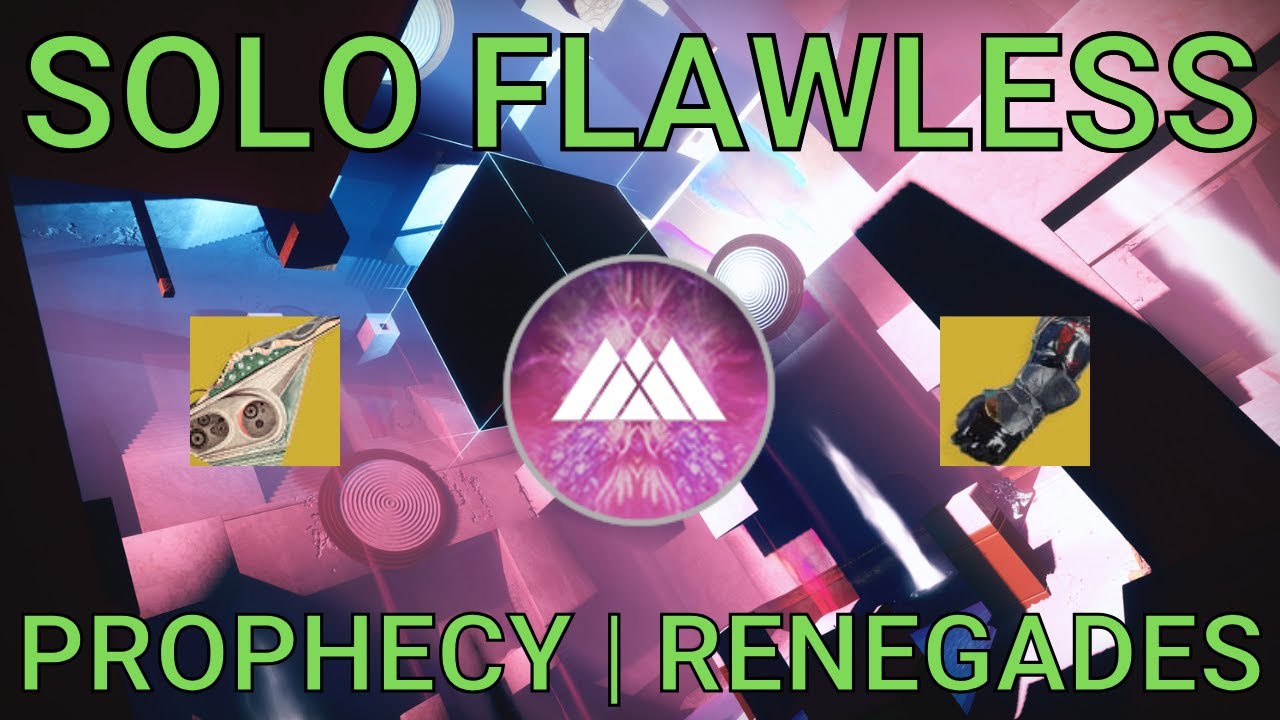 Solo Flawless Prophecy on Warlock | Renegades (Destiny 2)