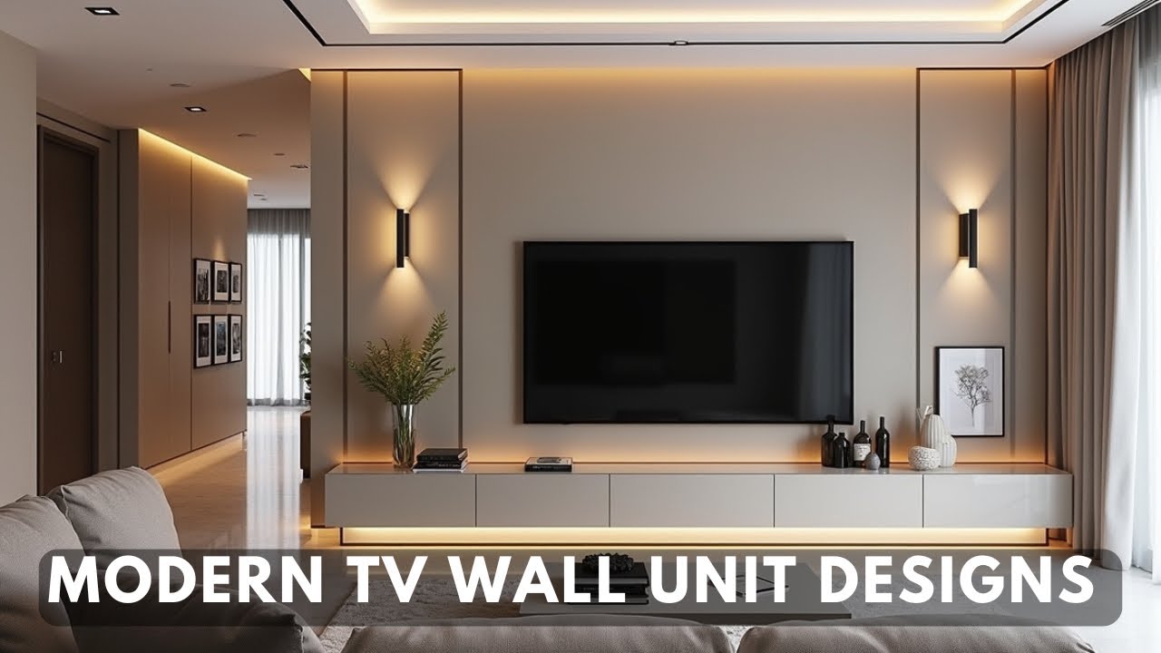 Wall Mounted & Tv Cabinet Ideas | Elegant Tv Wall Styling 