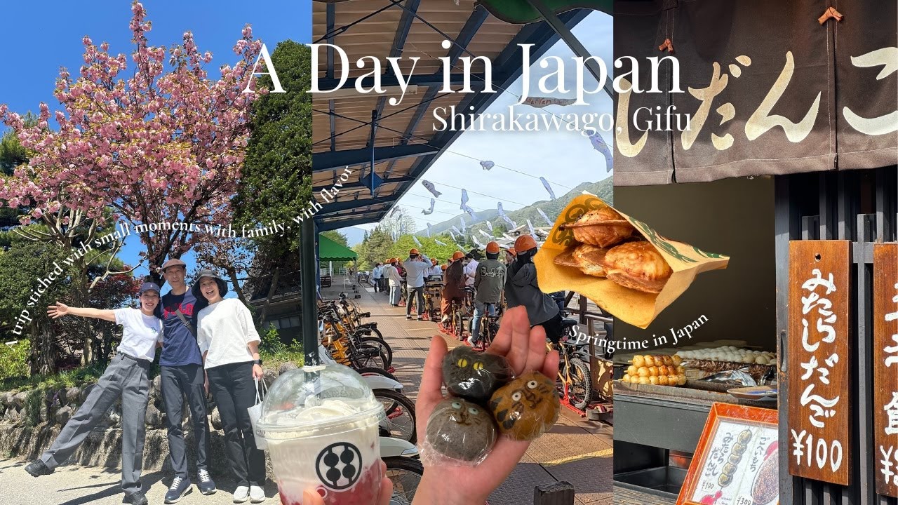 cozy spring travel vlog in Japan 🍡🌸 | hidden gems & family vibes in Gifu & Shirakawa-go