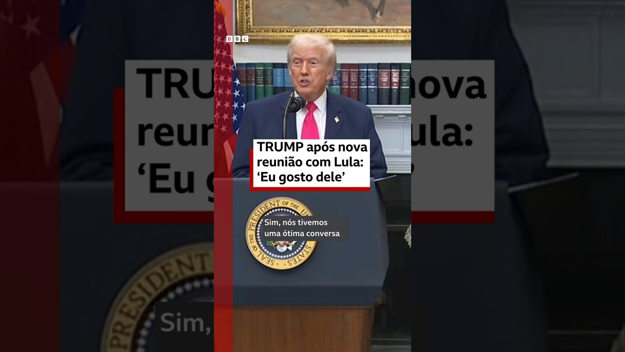 Trump ap&oacute;s nova reuni&atilde;o com Lula: &ldquo;Eu gosto dele&rdquo;